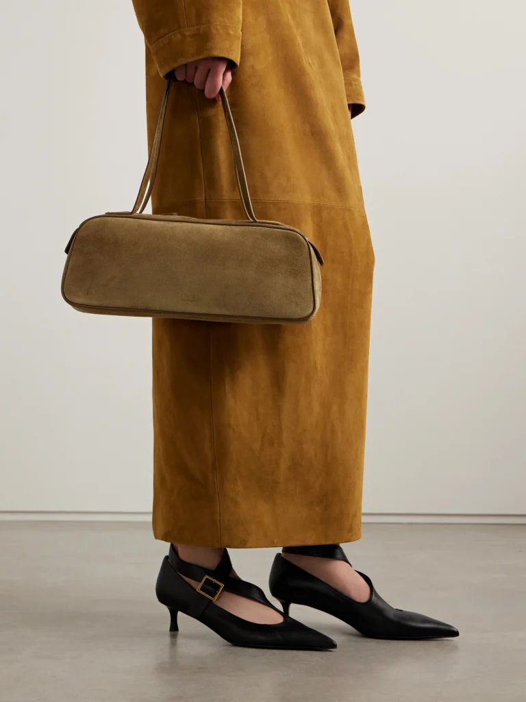 Khaite Simona Suede Shoulder Bag