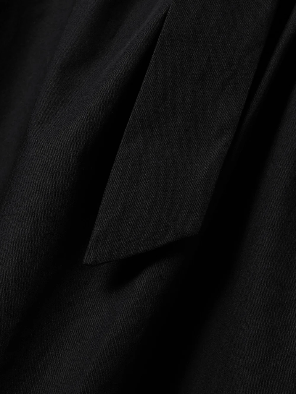 Close-up detail of the Kika Vargas Joni One-shoulder Cotton-poplin Maxi Dress