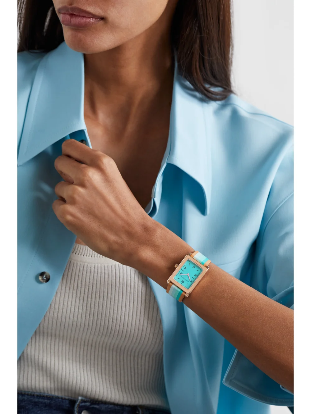La Californienne Daybreak Rose Gold-plated Watch, styled view