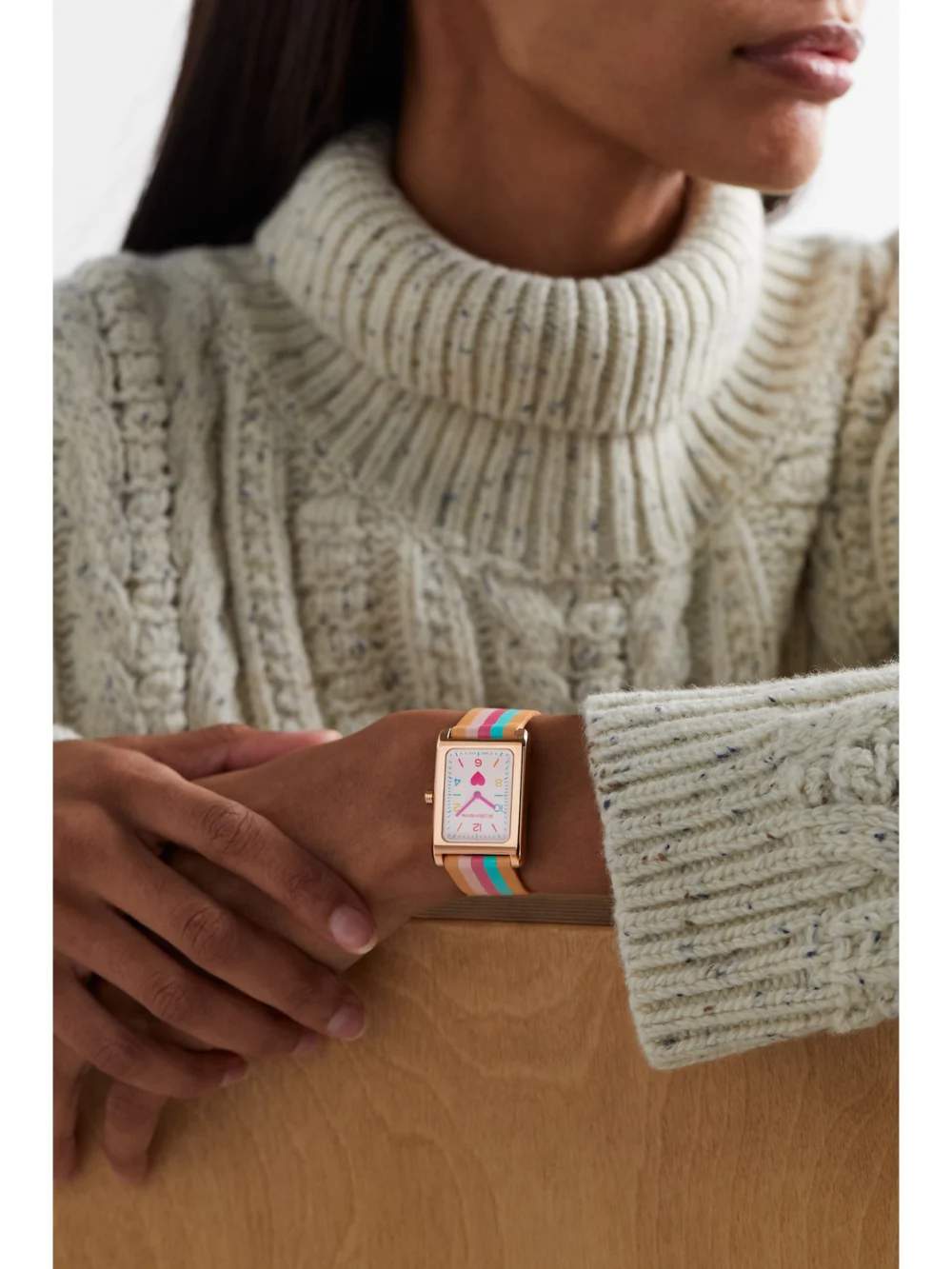 La Californienne Daybreak Rose Gold-plated Watch, styled view