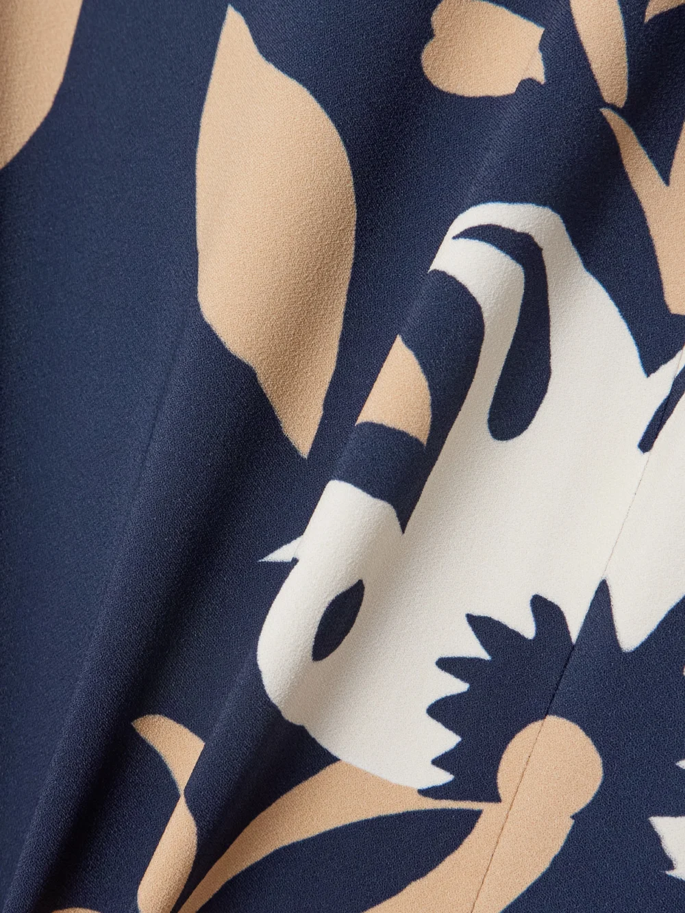 Close-up detail of the La DoubleJ Buy Me a Martini Floral-print Crepe Midi Dress