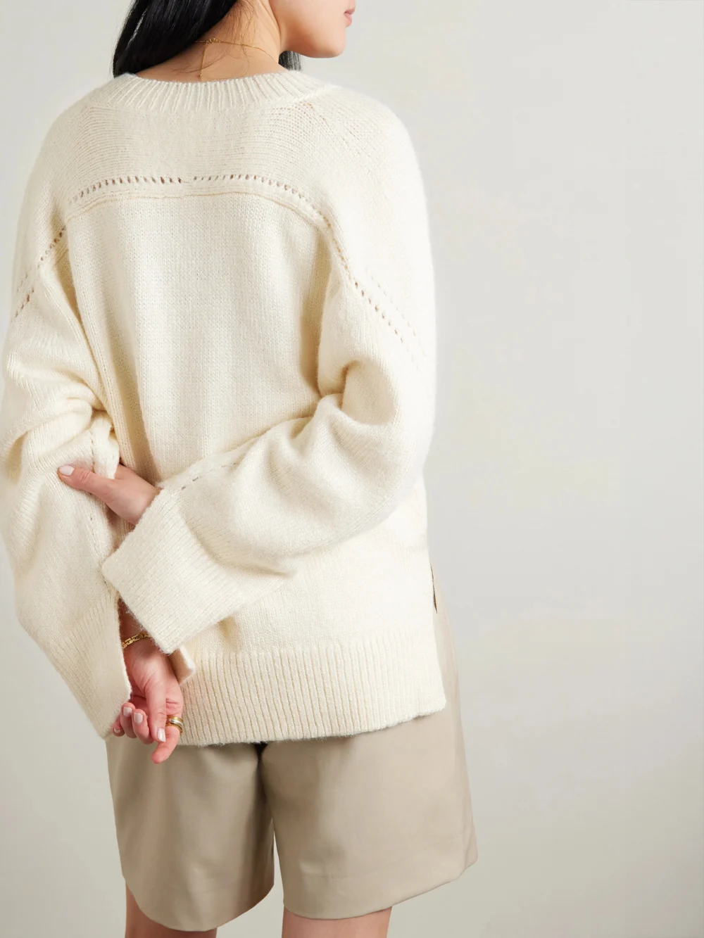 Back view of the Lafayette 148 Silk-blend Sweater