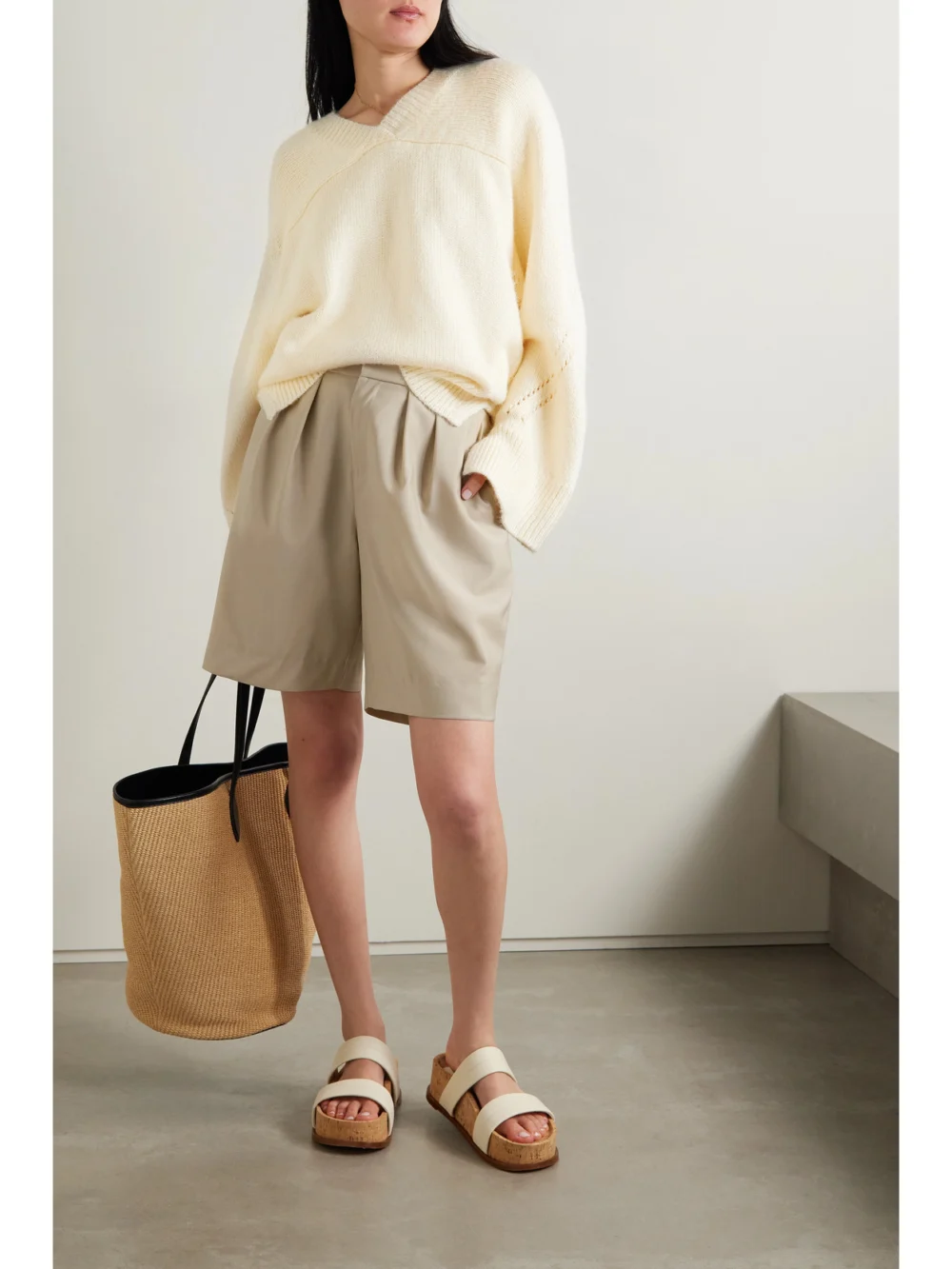 Lafayette 148 Silk-blend Sweater, worn by a model