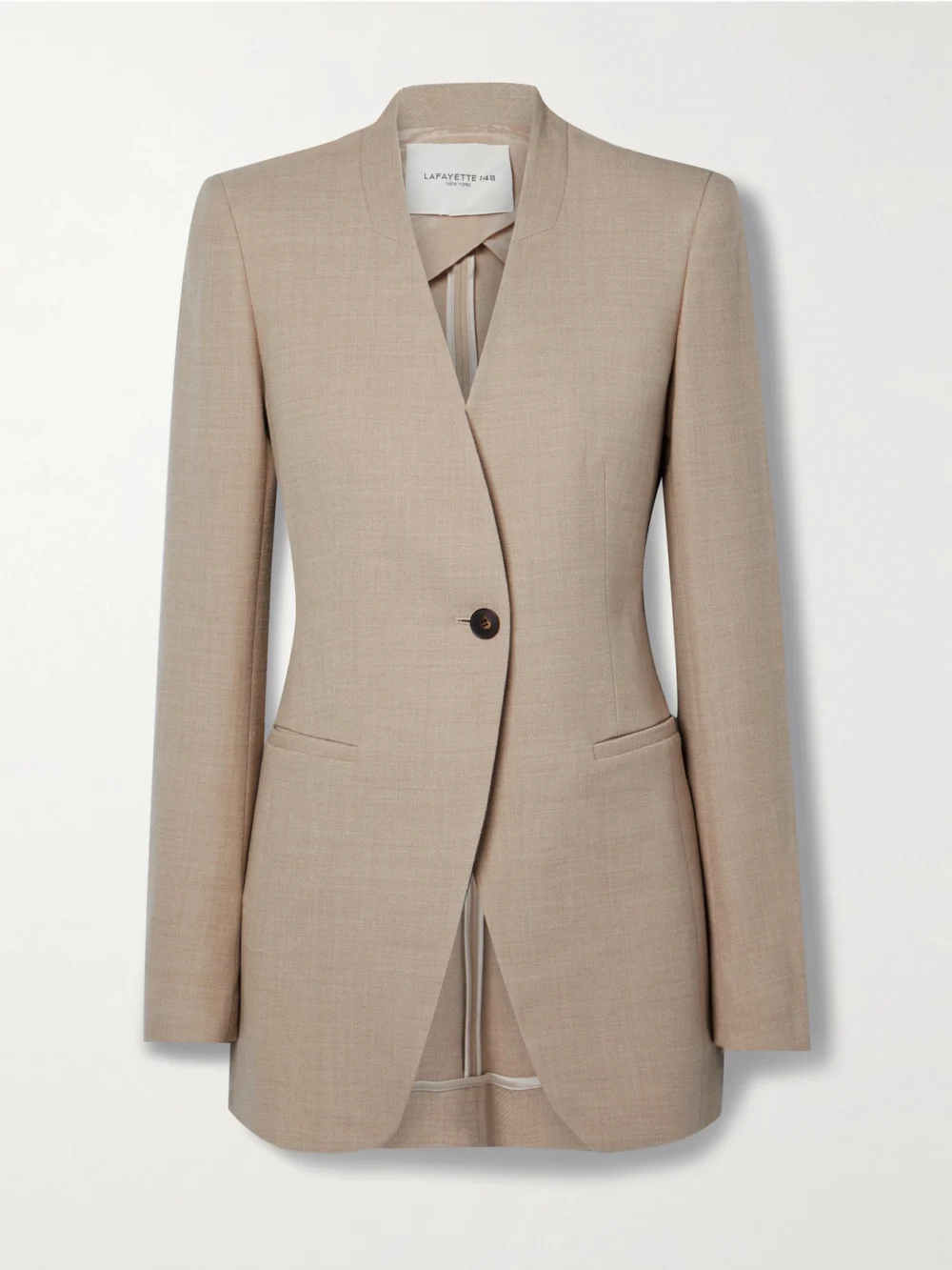 Lafayette 148 Wool-blend Blazer in beige