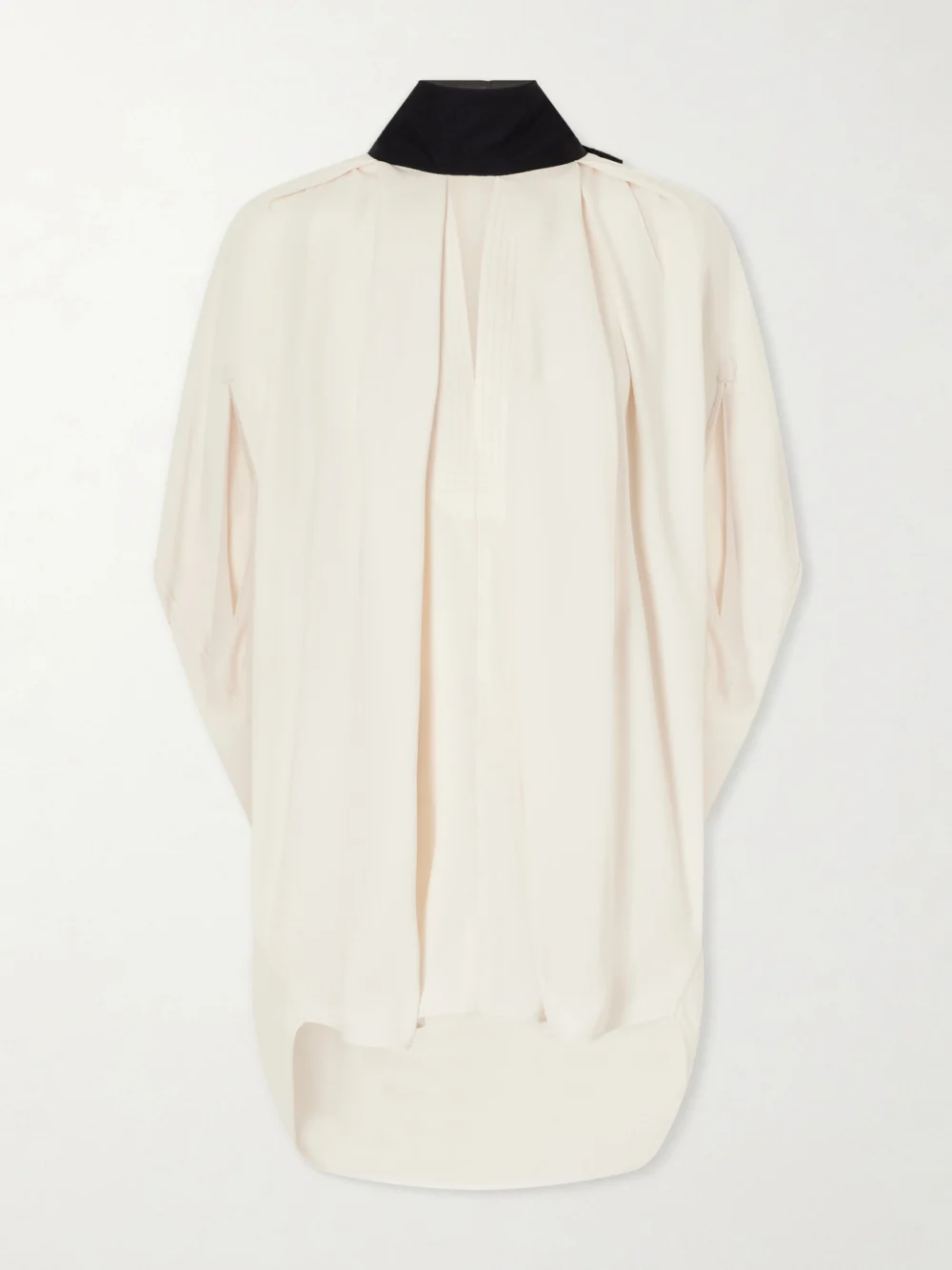 Lanvin Bow-detailed Crepe Halterneck Blouse in cream