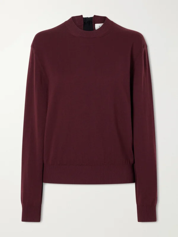 Lanvin Bow-detailed Wool-blend Cardigan