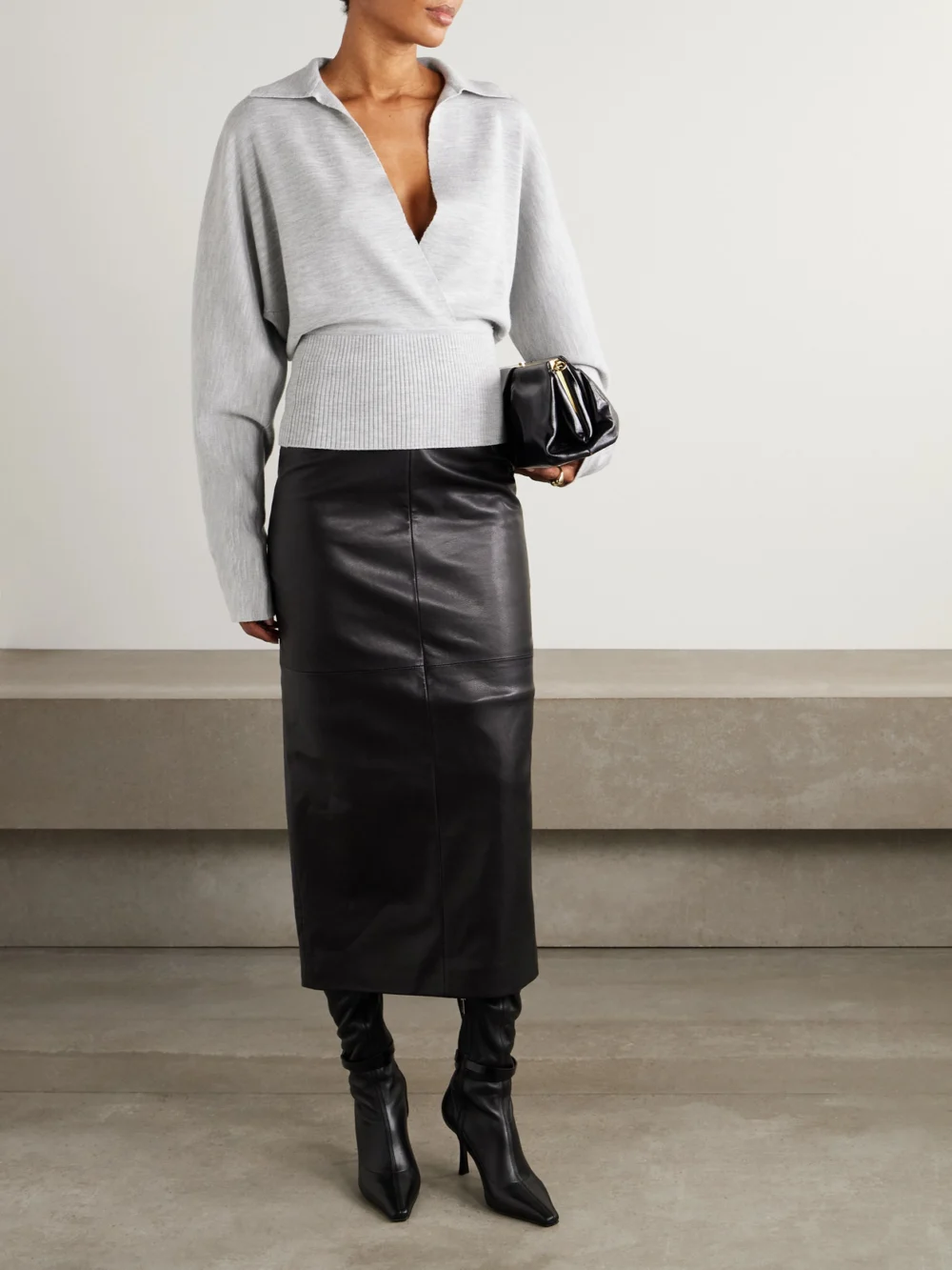 Lanvin Convertible Wool-blend Sweater, worn by a model
