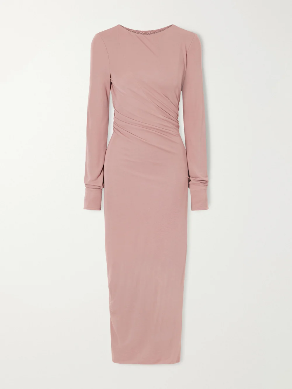 Lanvin Draped Crepe-jersey Midi Dress in pink