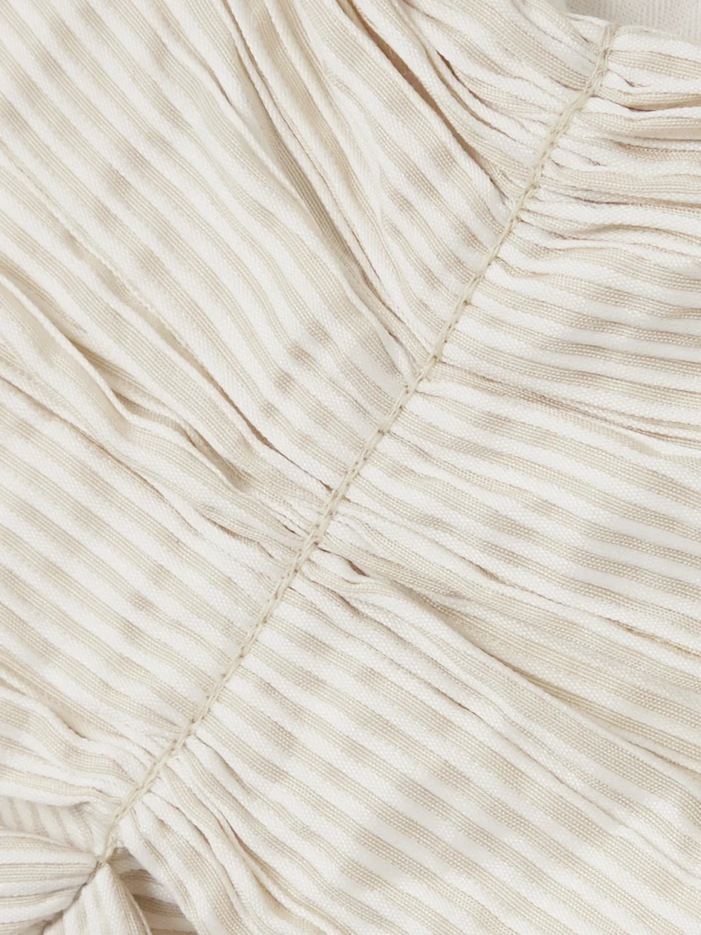 Close-up detail of the Lanvin Draped Satin-jacquard Midi Skirt
