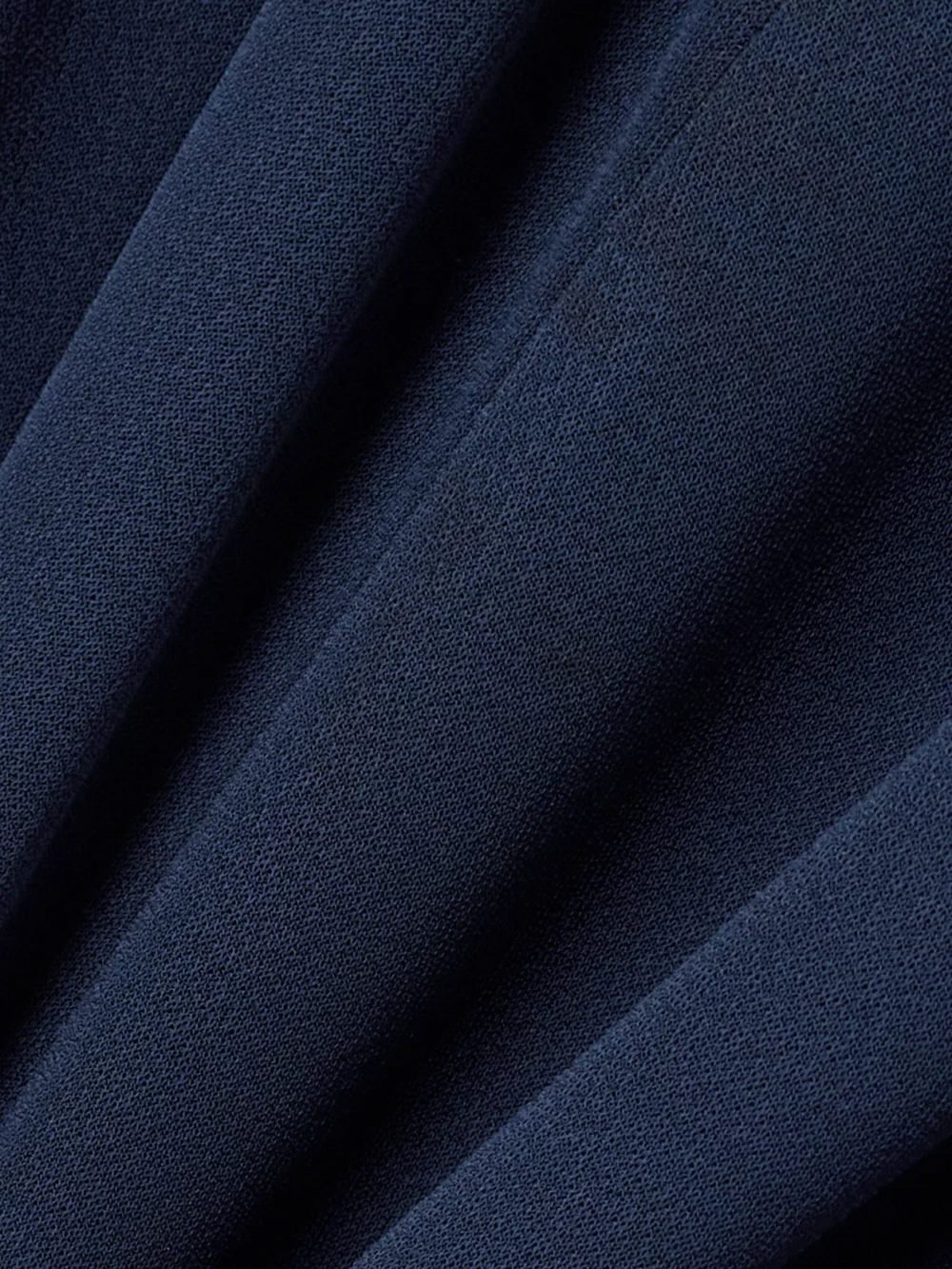 Close-up detail of the Lanvin Draped Satin-trimmed Crepe Maxi Dress