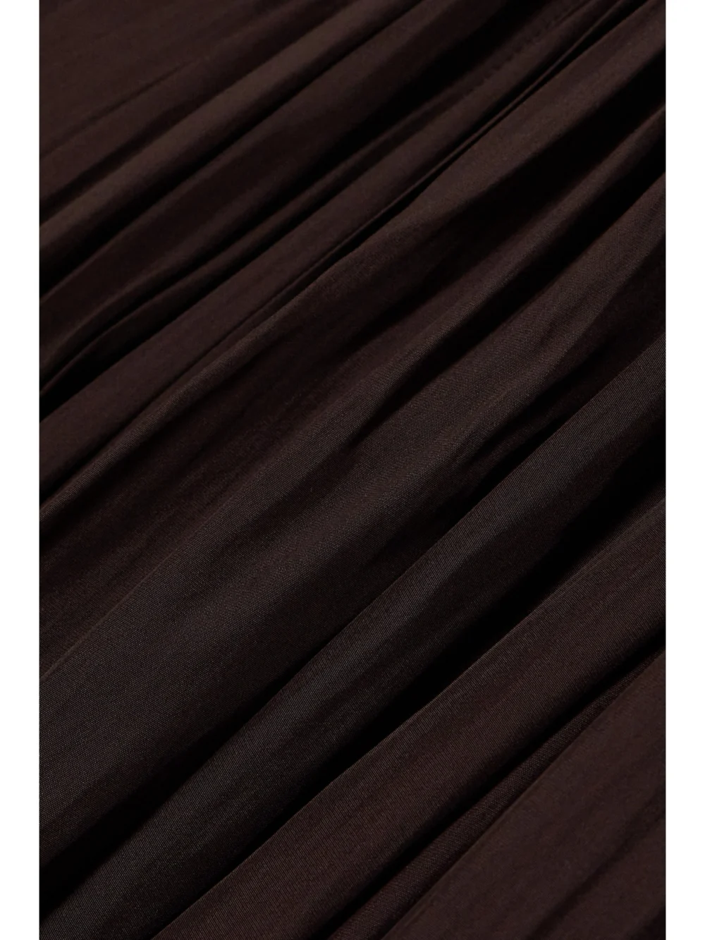 Close-up detail of the Lanvin Gathered Charmeuse Maxi Dress