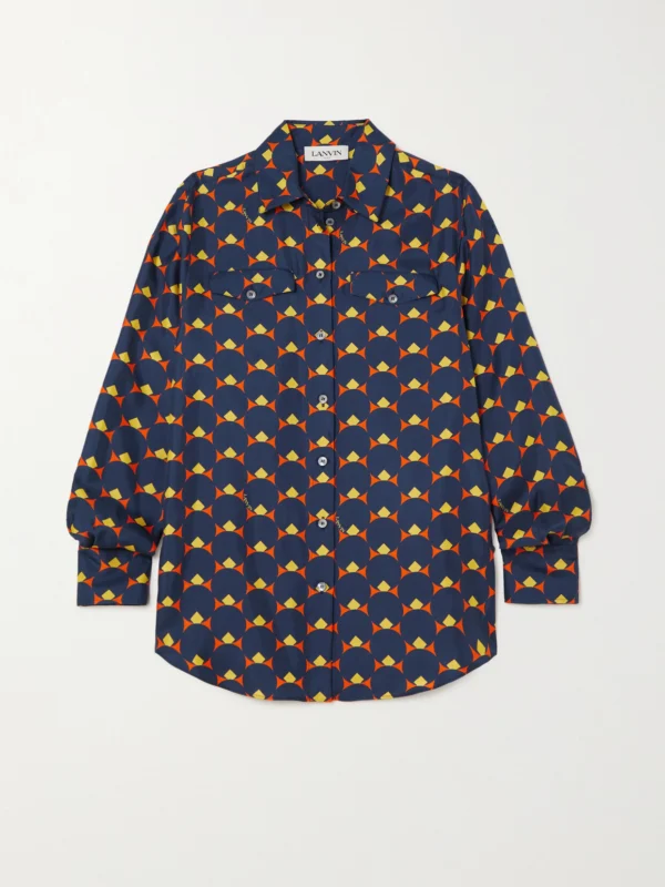 Lanvin Printed Silk Blouse
