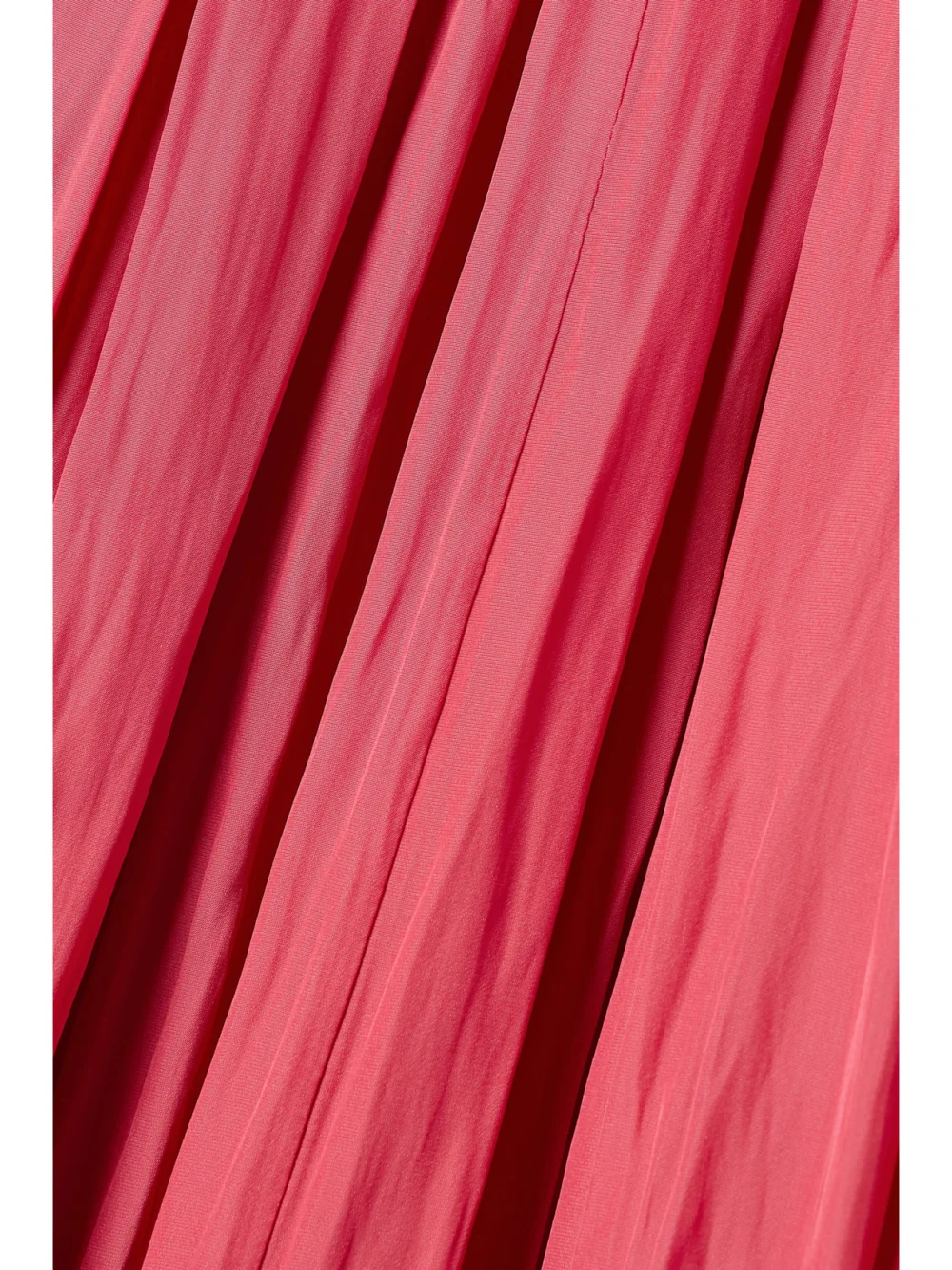 Close-up detail of the Lanvin Ruffled Charmeuse Mini Dress