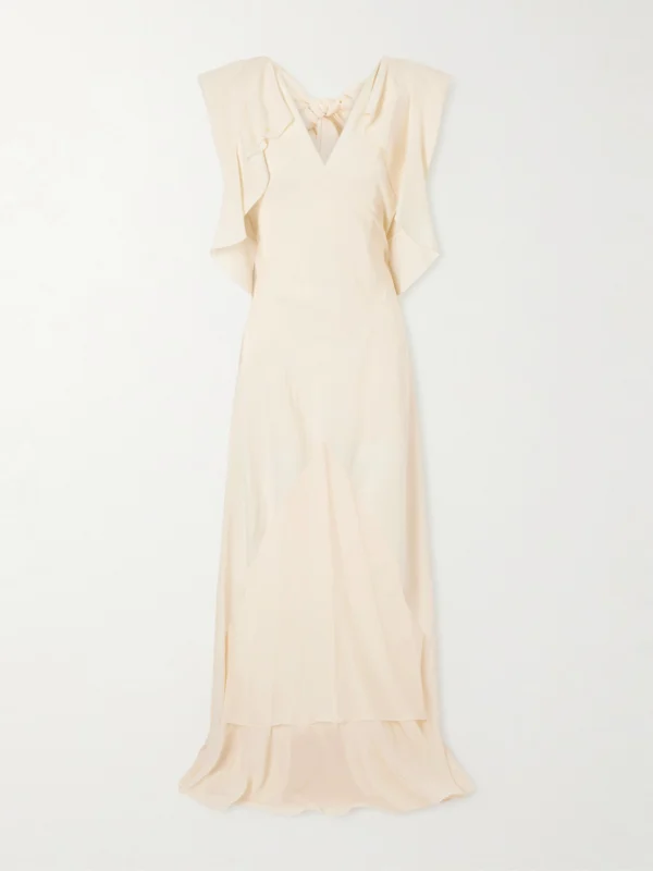 Lanvin Ruffled Silk-georgette Gown