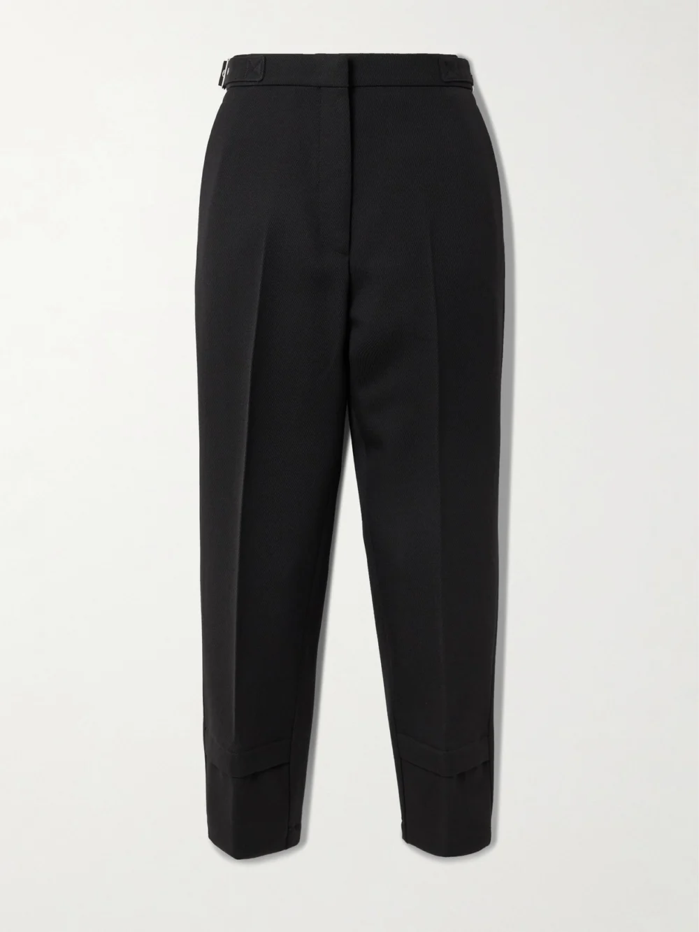 Lanvin Wool-twill Tapered Pants in black