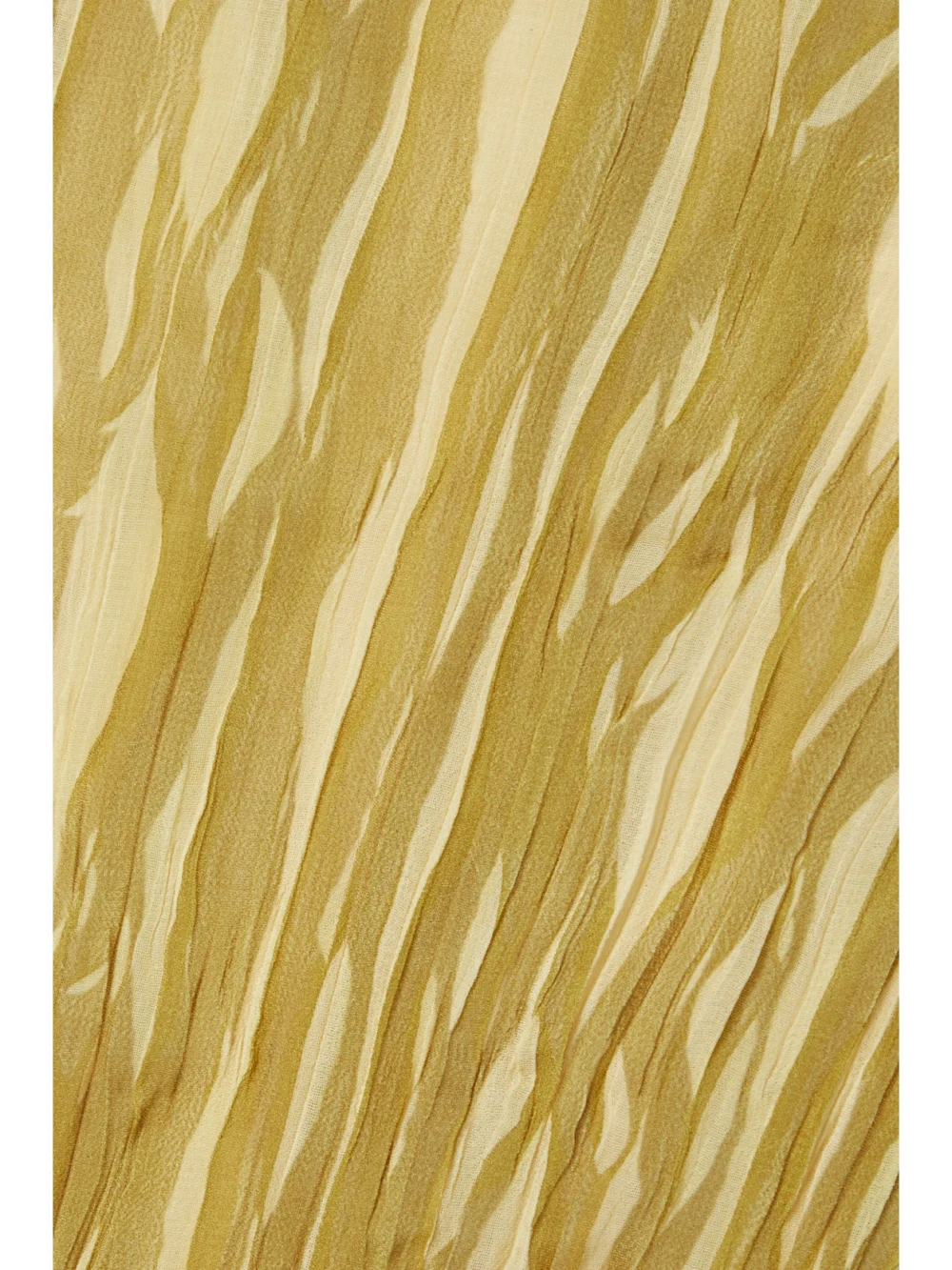 Close-up detail of the Lapointe Belted Printed Plissé-georgette Slim-leg Pants