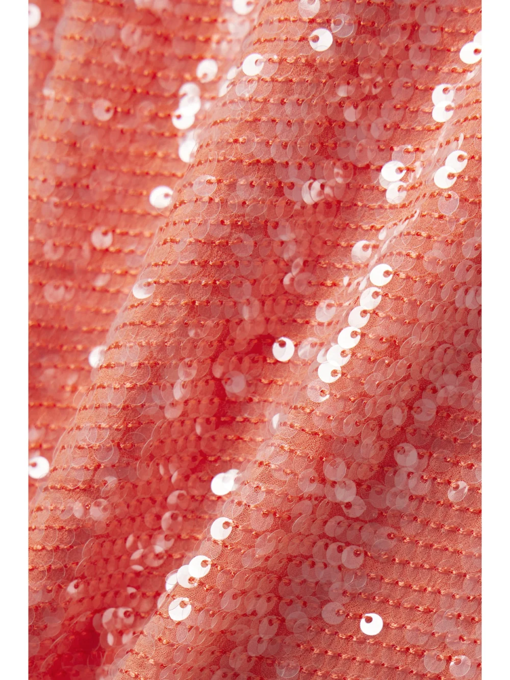 Close-up detail of the Lapointe Pleated Sequined Crepe Wide-leg Pants