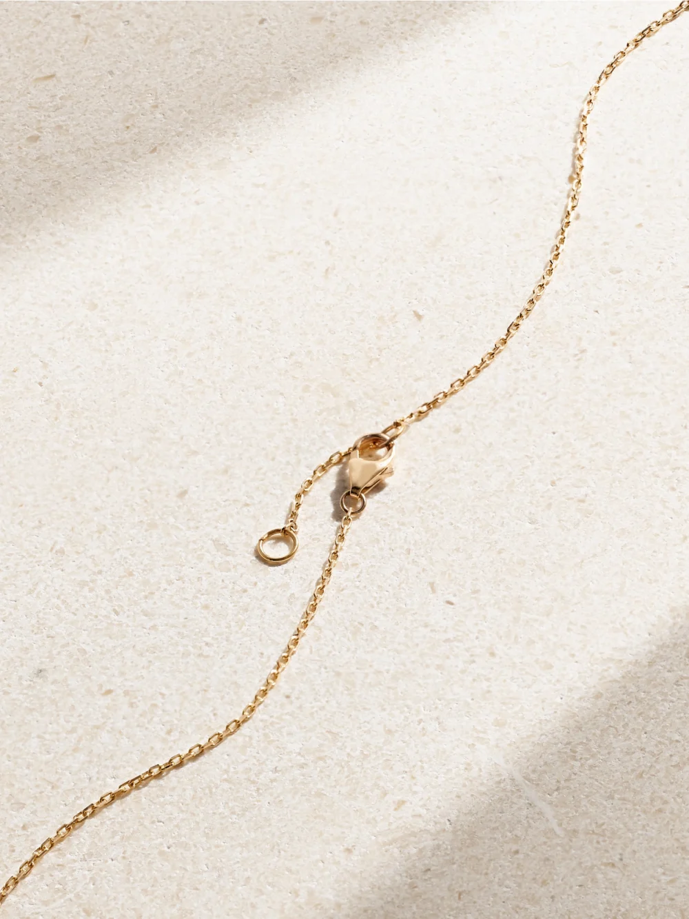 Back view of the L'Atelier Nawbar Atoms the 5 Dots 18-karat Gold, Enamel and Diamond Necklace