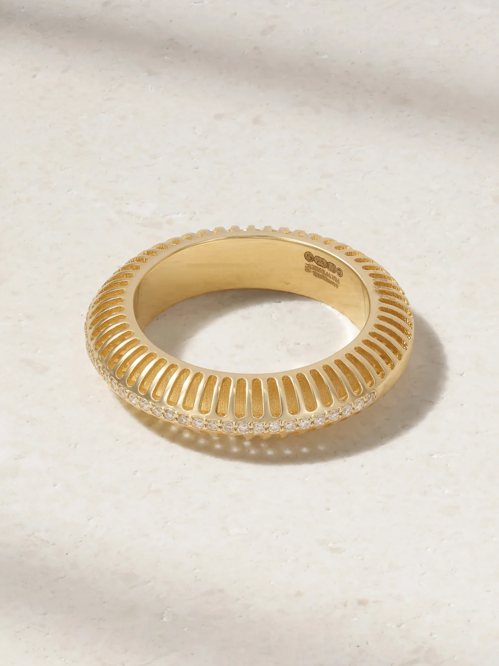 L'Atelier Nawbar Bombay Ray 18-karat Gold Diamond Ring in 6