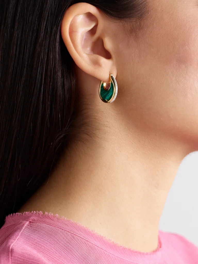 L'Atelier Nawbar Diana Big 18-karat Gold Multi-stone Earrings