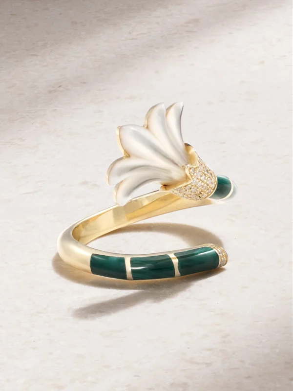 L'Atelier Nawbar The Flower 18-karat Gold Multi-stone Ring
