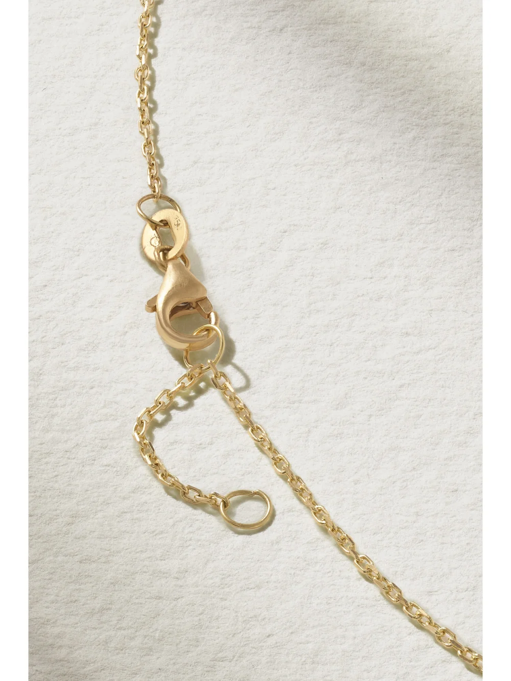 Back view of the L'Atelier Nawbar Yin Yang 18-karat Gold Multi-stone Necklace