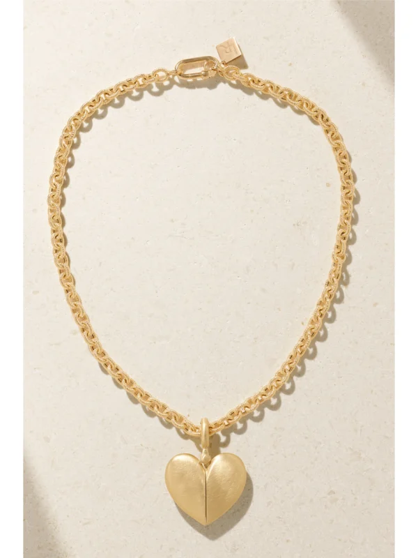 Lauren Rubinski 14-karat Gold and Enamel Necklace