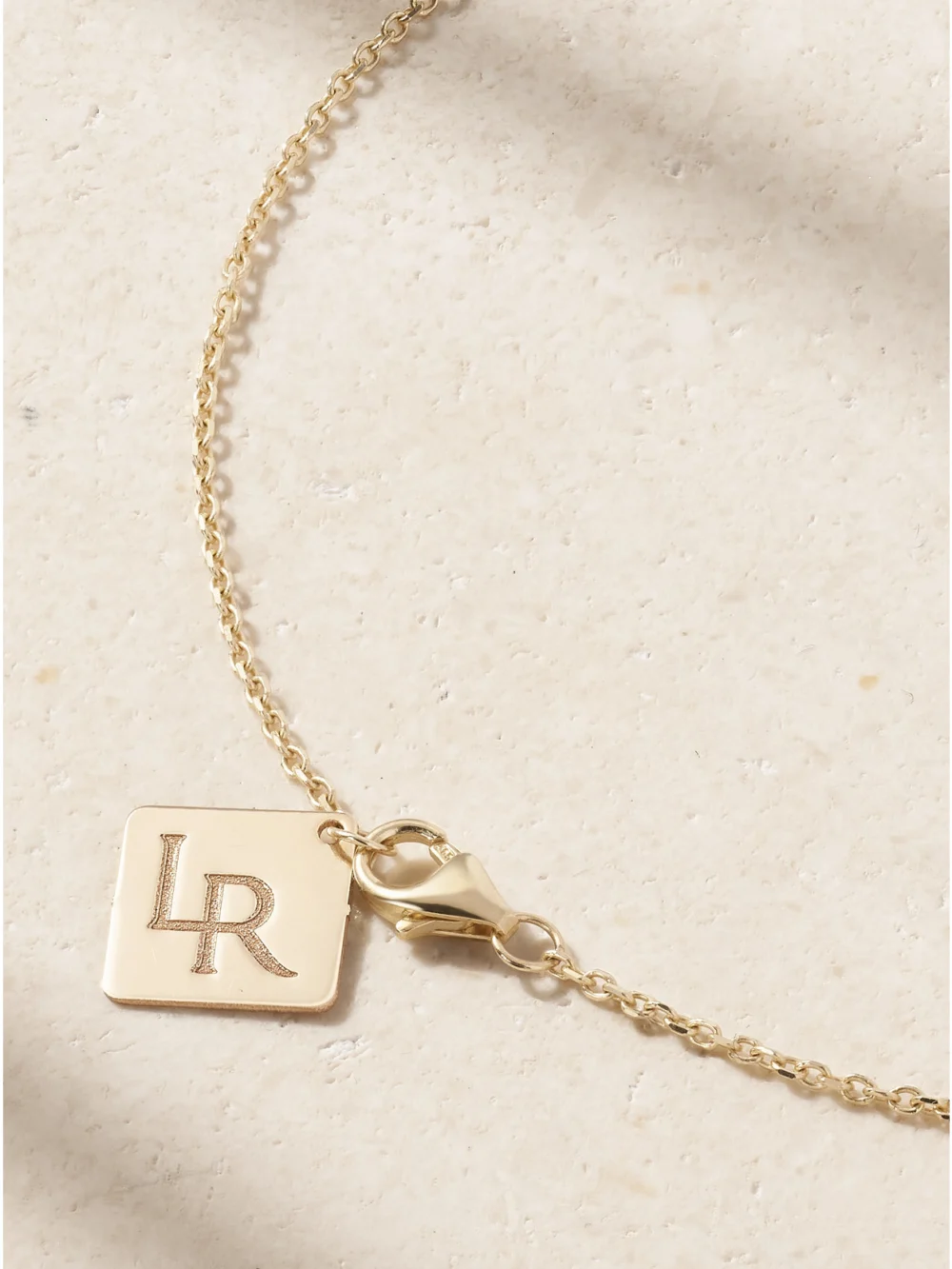 Back view of the Lauren Rubinski 14-karat Gold, Enamel and Diamond Necklace