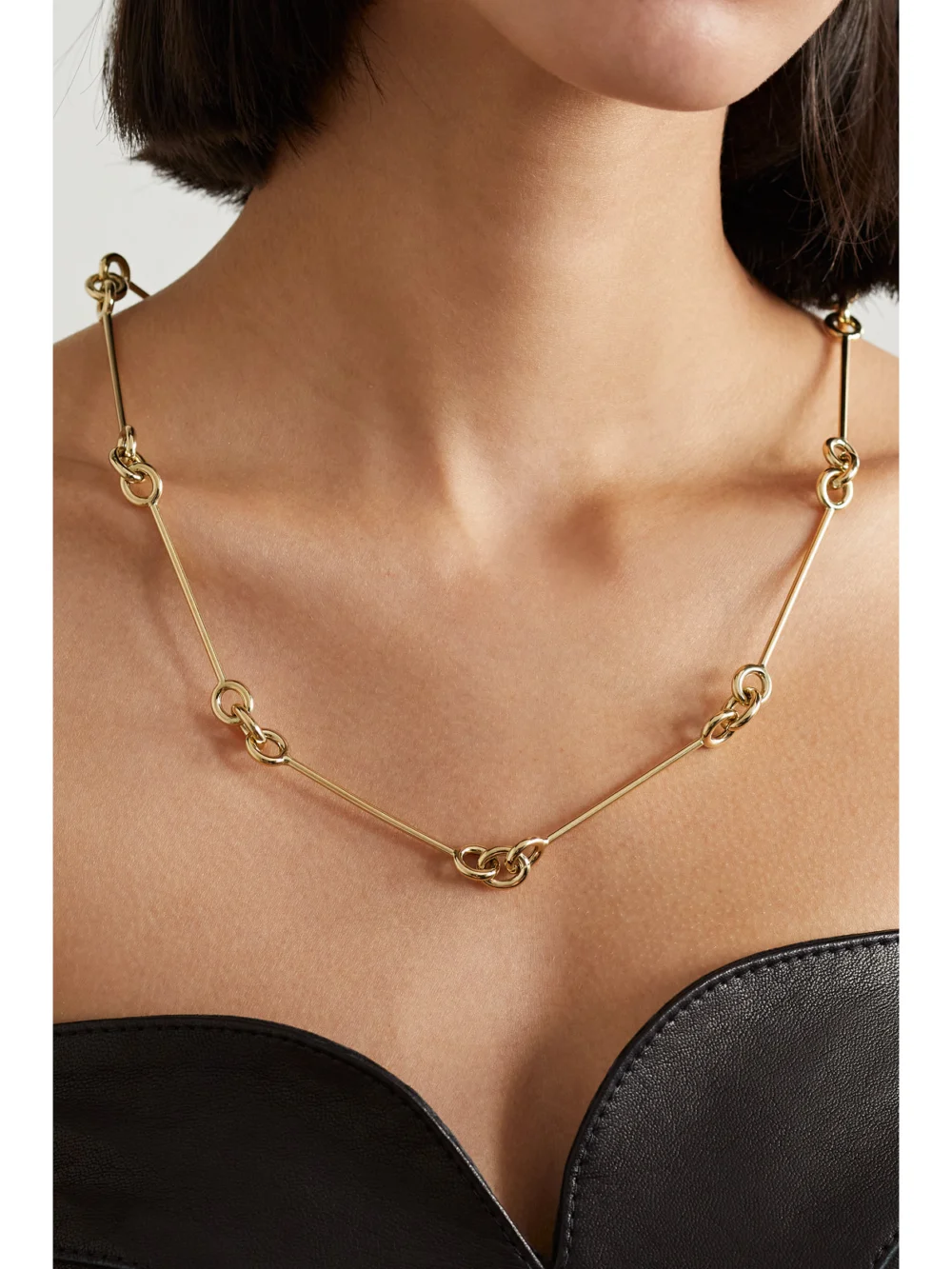 Lauren Rubinski 14-karat Gold Necklace, styled view