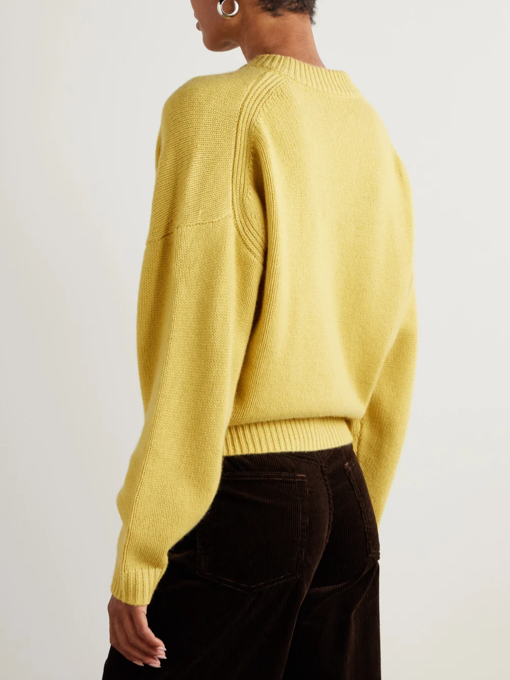 Back view of the Le Kasha Anong Organic Cashmere Sweater