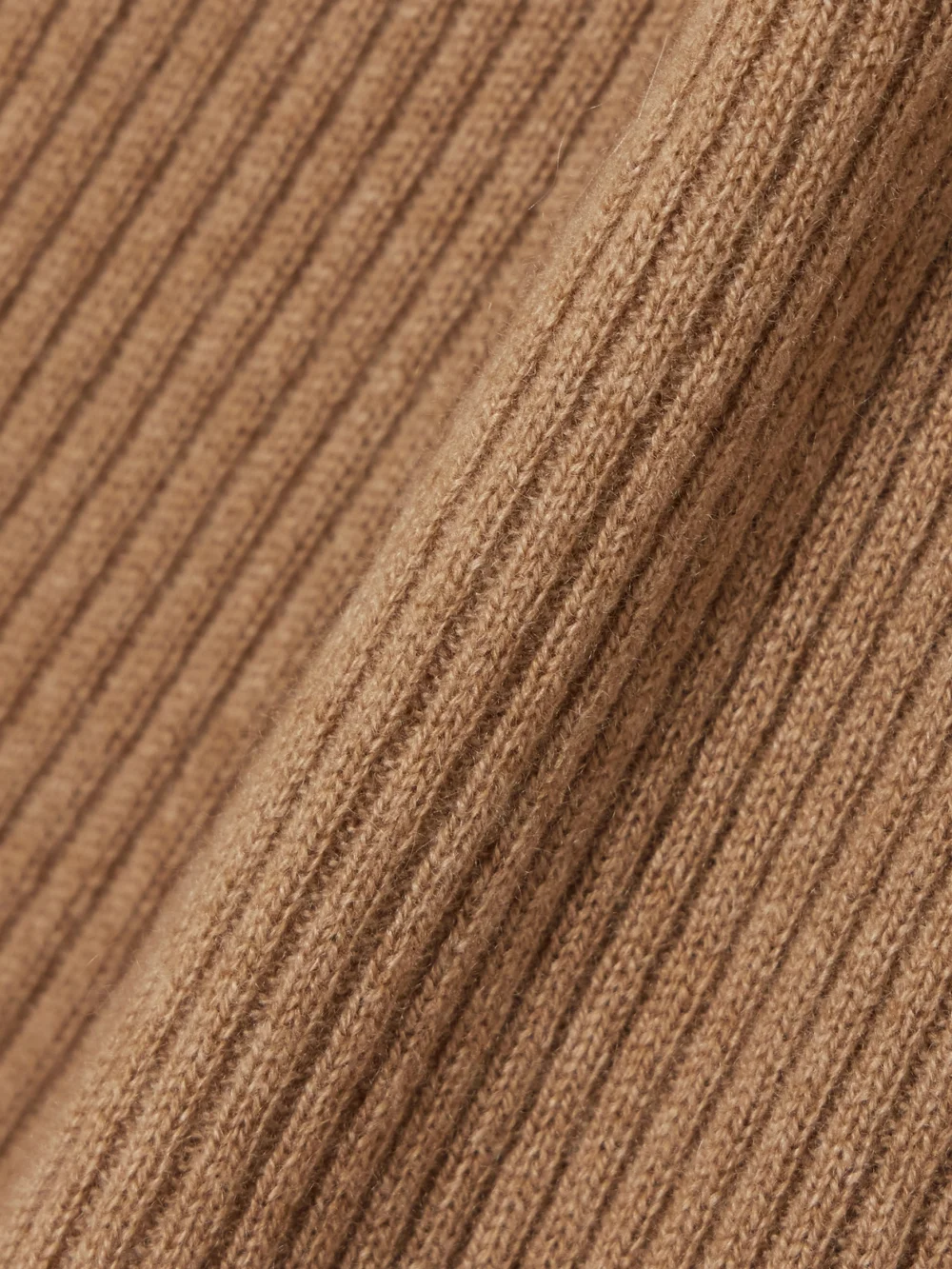 Close-up detail of the Le Kasha Banvir Ribbed Organic Cashmere Wide-leg Pants