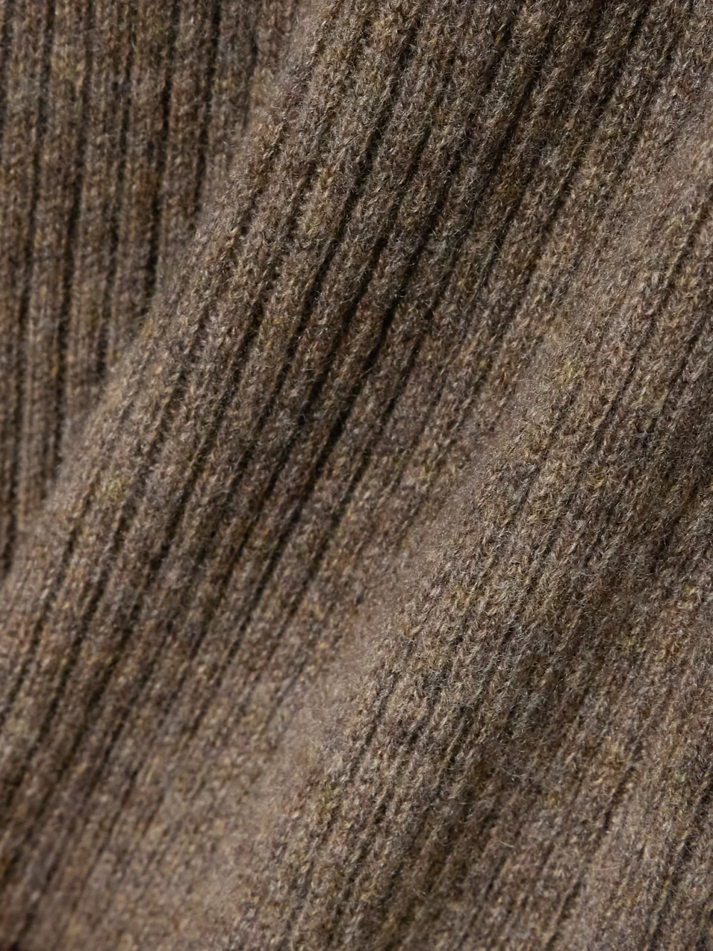 Close-up detail of the Le Kasha Banvir Ribbed Organic Cashmere Wide-leg Pants