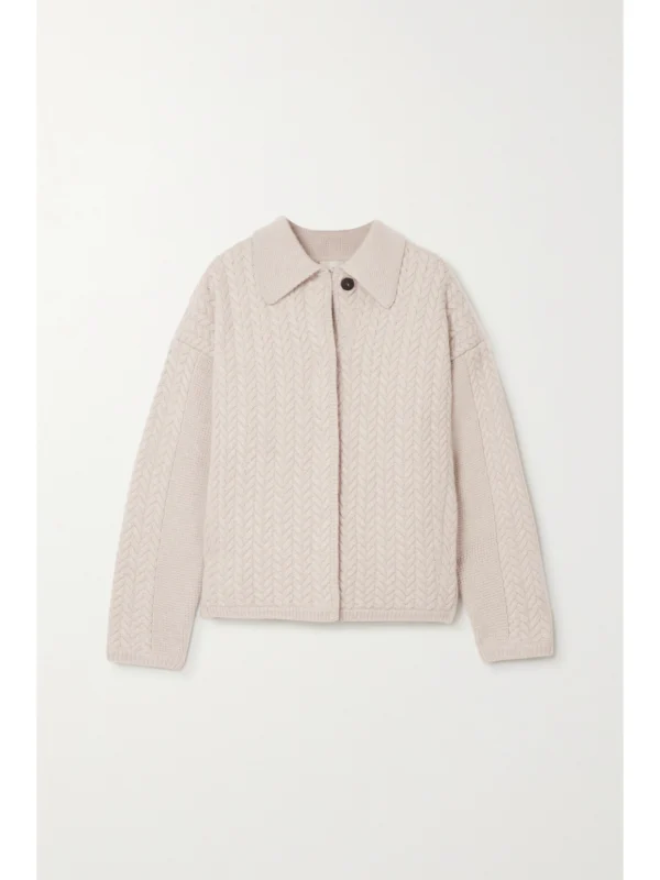 Le Kasha Bilbao Cable-knit Cashmere Cardigan