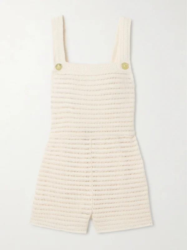 Le Kasha Dakhal Organic Linen Playsuit