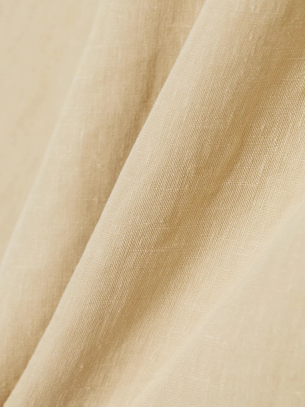 Close-up detail of the Le Kasha Ezbet Organic Linen Shorts