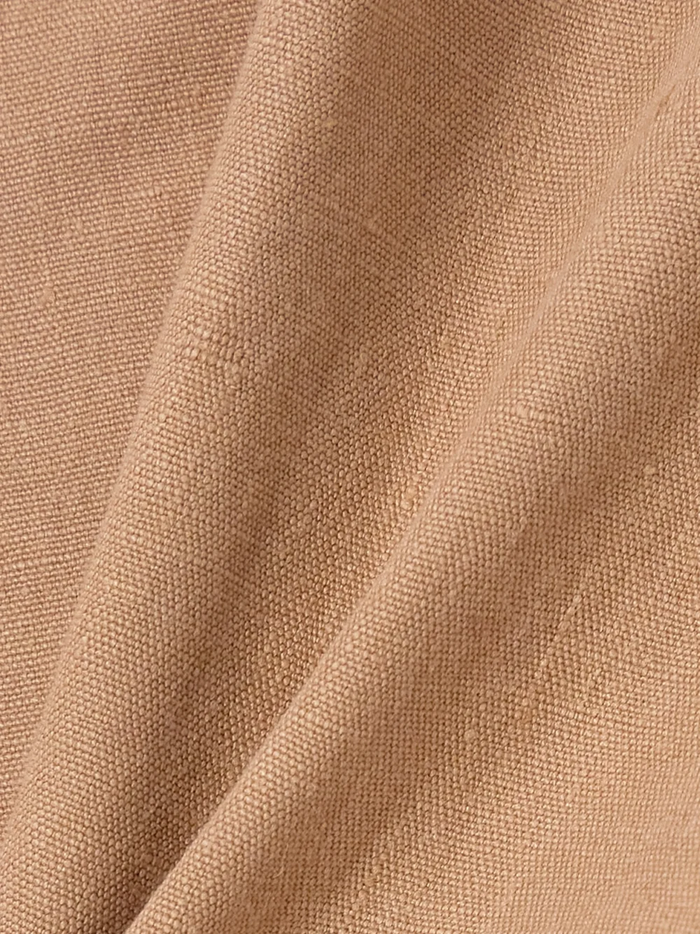 Close-up detail of the Le Kasha Jirja Cropped Linen Top