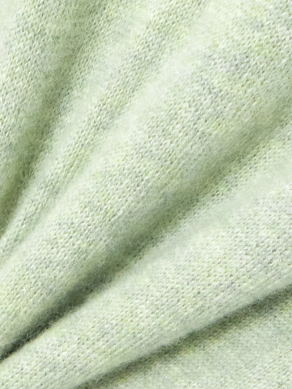 Close-up detail of the Le Kasha Menorca Mélange Organic Cashmere Sweater