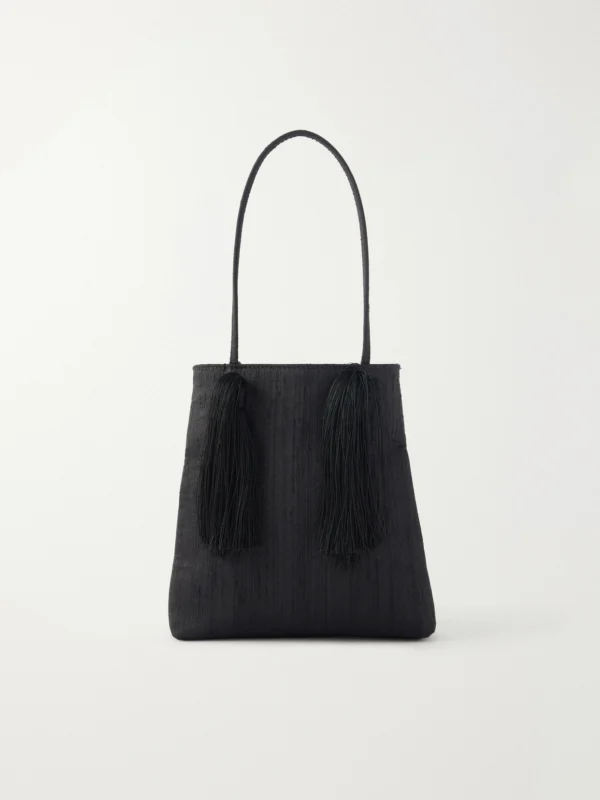 Le Sundial Le Salon Tasseled Dupioni Clutch