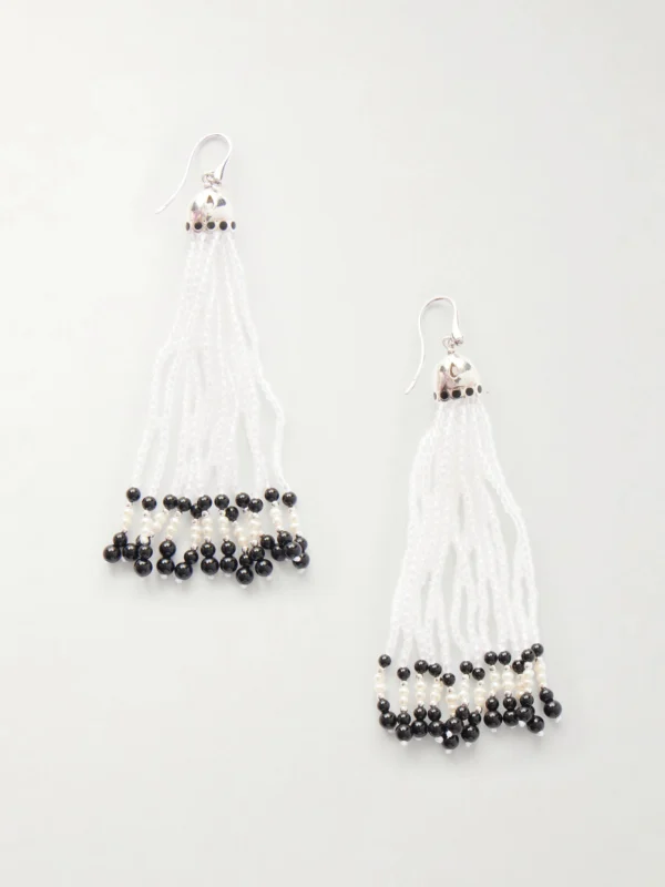 Le Sundial Odette Silver Multi-stone Earrings