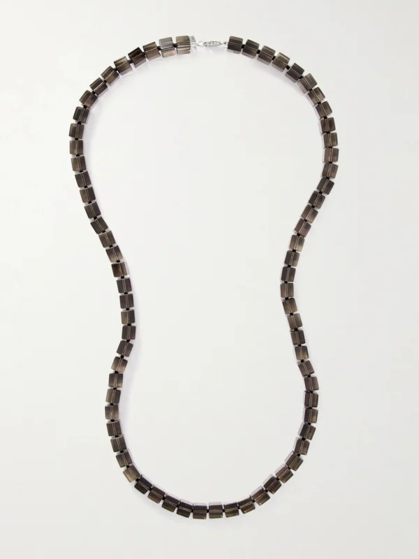 Le Sundial Tina Silver Smoky Quartz Necklace