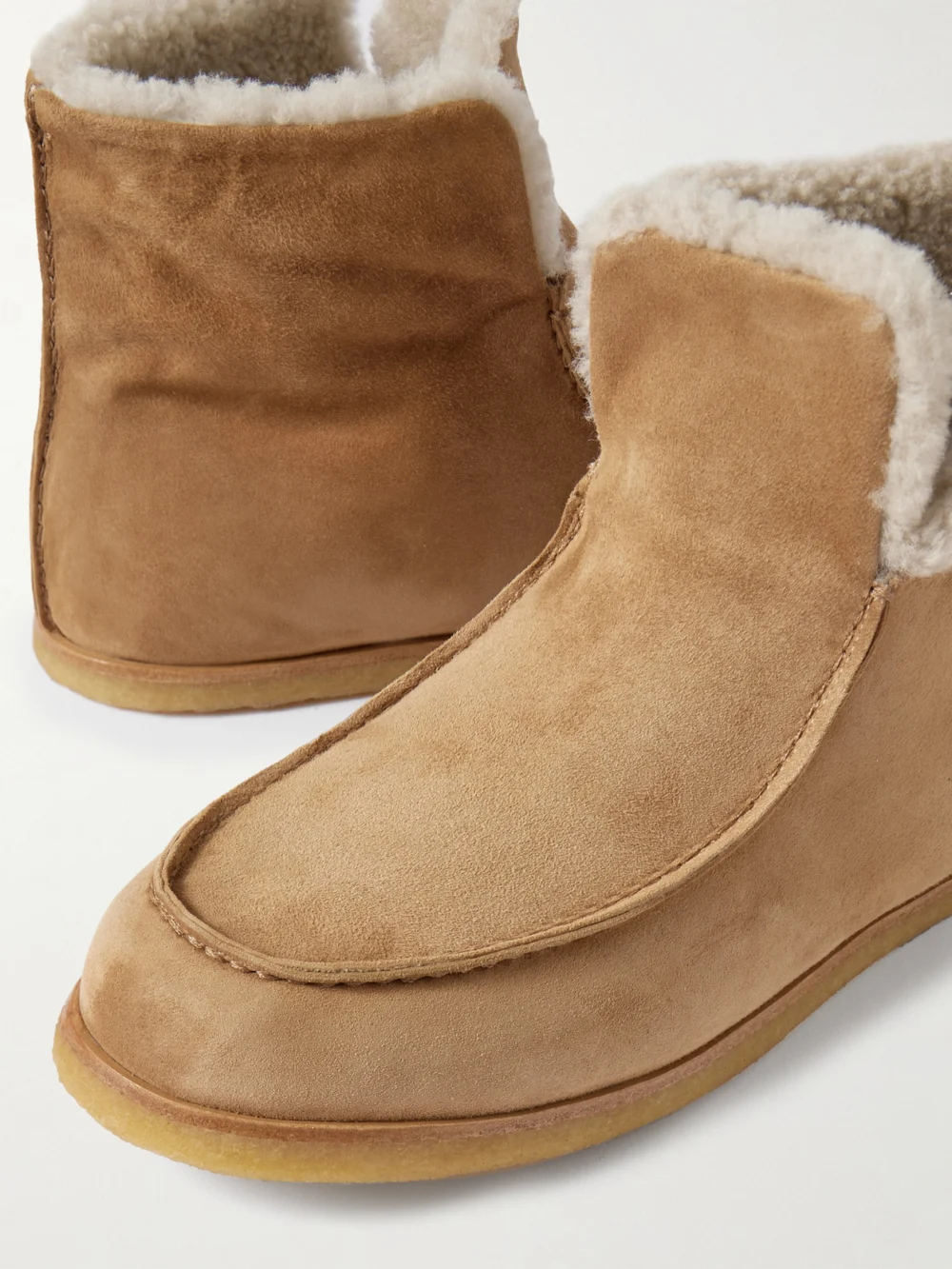 Close-up detail of the Legres 52 Shearling Ankle Boots