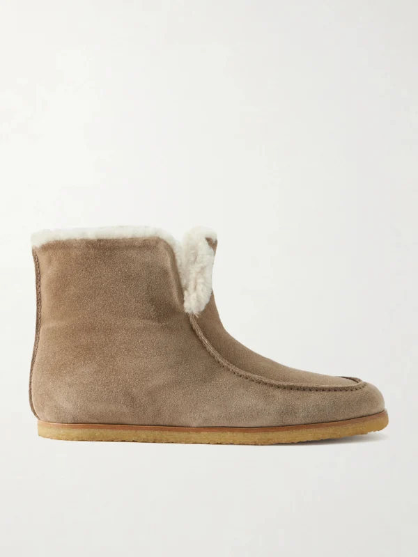 Legres 52 Shearling-trimmed Suede Ankle Boots