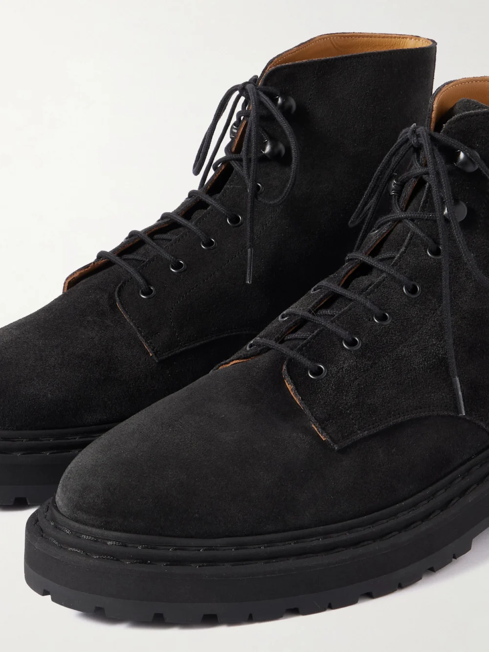 Close-up detail of the Legres 57 Suede Ankle Boots