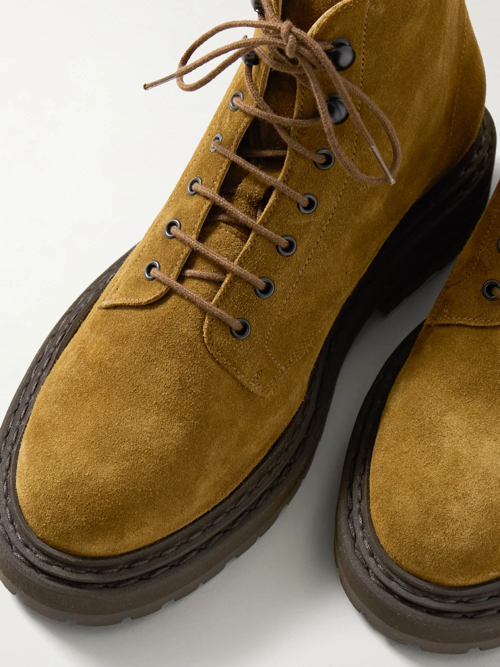 Close-up detail of the Legres 57 Suede Ankle Boots