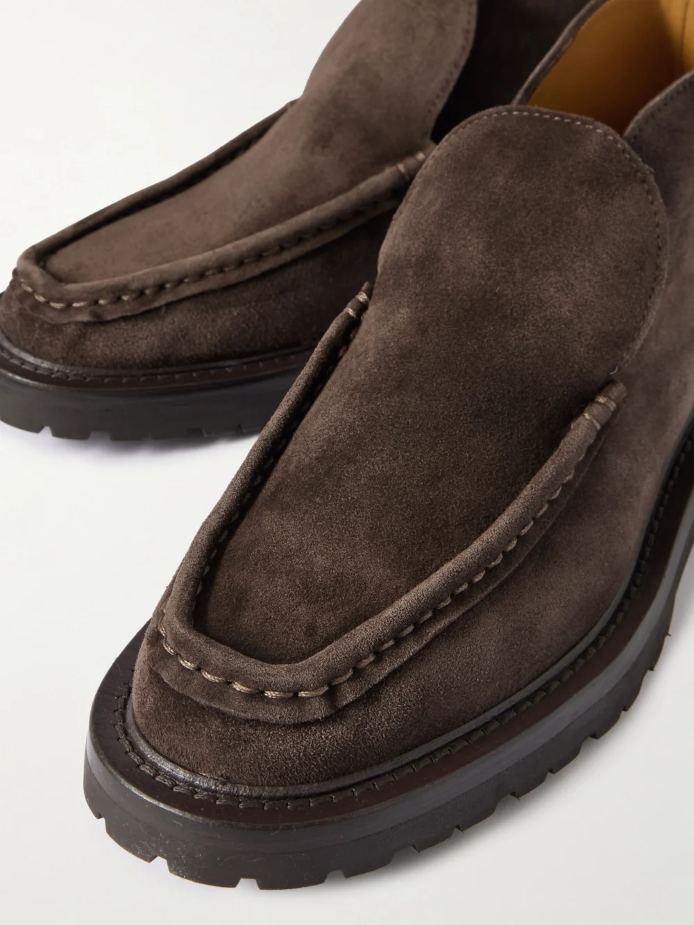 Close-up detail of the Legres 58 Suede Ankle Boots