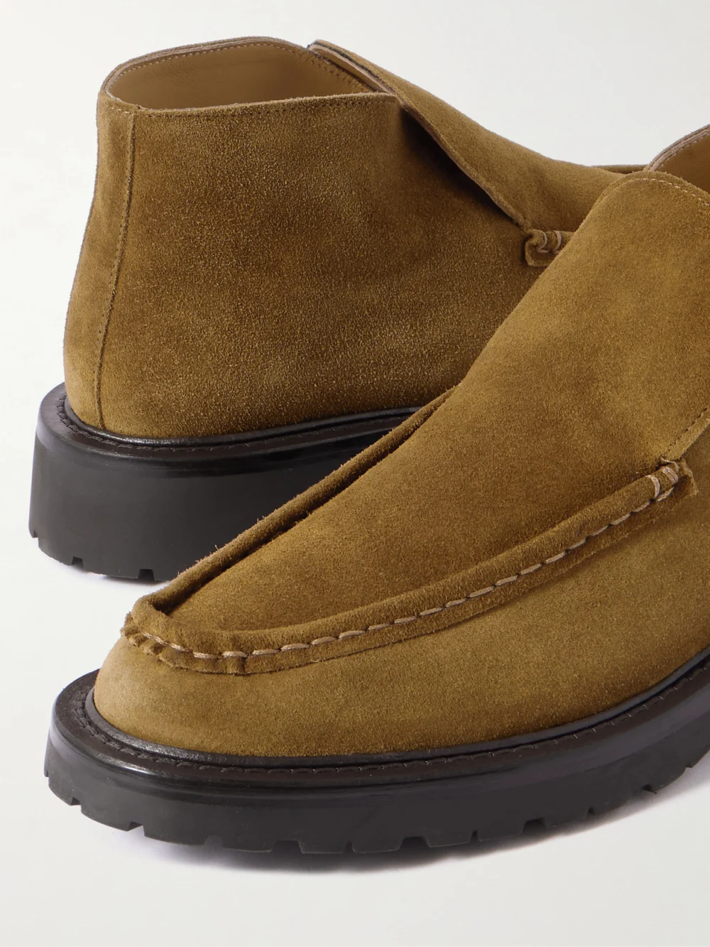 Close-up detail of the Legres 58 Suede Ankle Boots