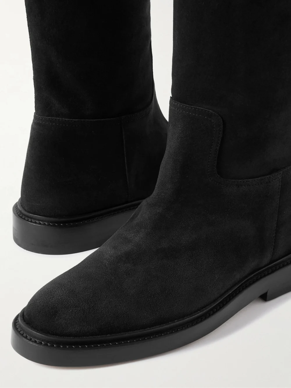 Close-up detail of the Legres 80 Suede Knee Boots