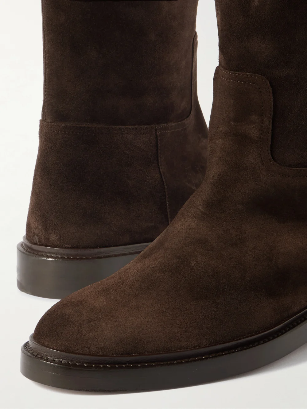 Close-up detail of the Legres 80 Suede Knee Boots