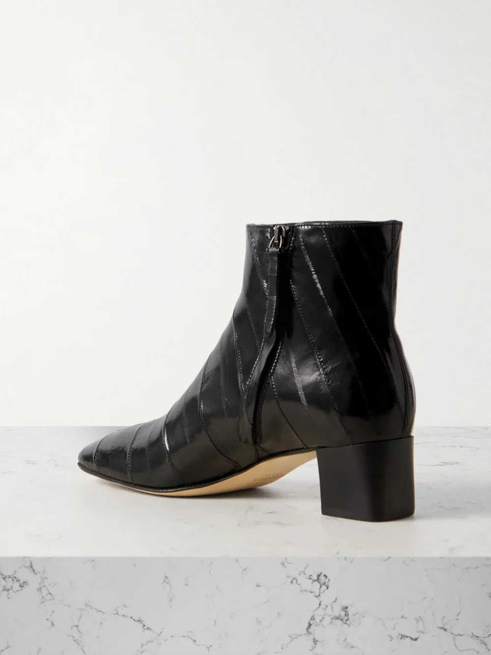 Back view of the Legres 83 Eel Ankle Boots