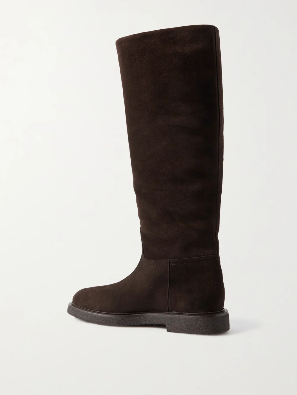 Back view of the Legres Shearling-lined Suede Knee Boots